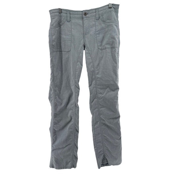 Kuhl Pants - Kuhl Womens Grey Straight Leg Hiking Utility Pants Size 8 REG Articulated Knee
